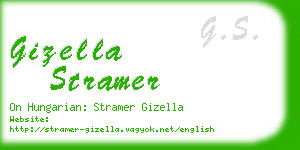 gizella stramer business card